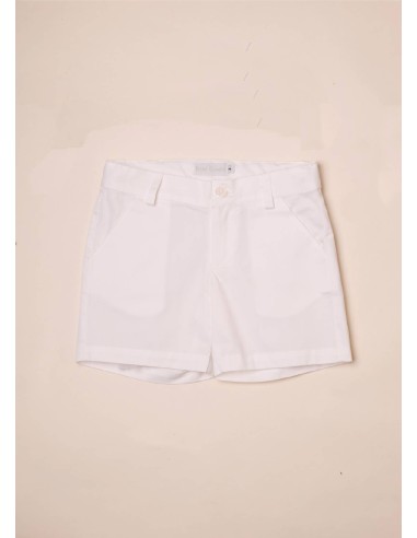 Pantalón corto blanco optico